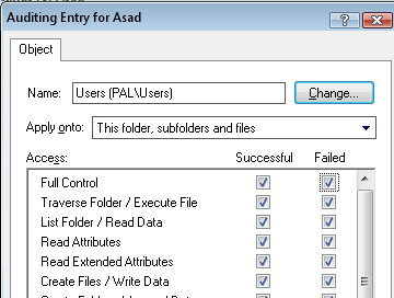 Auditing entry Auditing entry
