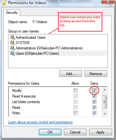 come si protegge con password un file in Windows Vista