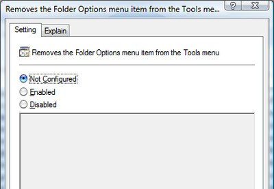not configured