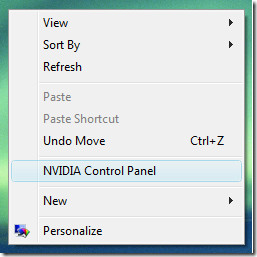 disable nvidia control panel