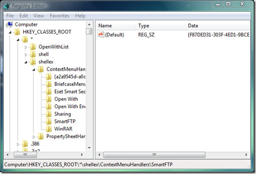 registry editor