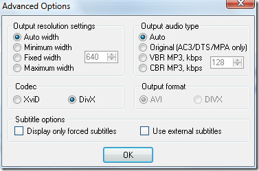 advanced options advanced options
