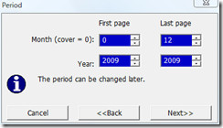 calendar period calendar period
