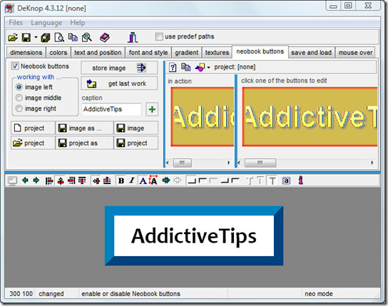 neobook buttons neobook buttons