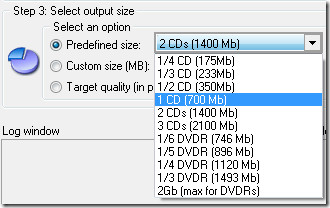 select output size select output size