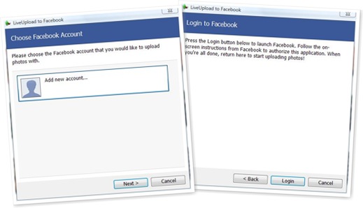 View Login To Facebook process