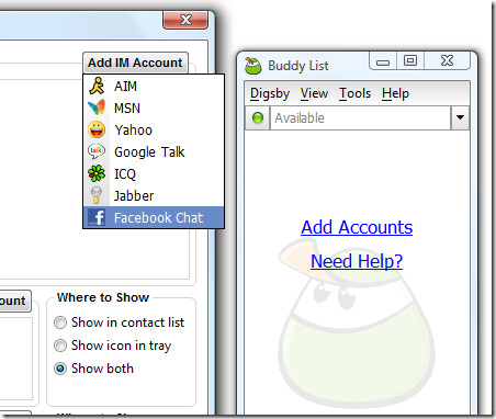 Fasebook chat list order