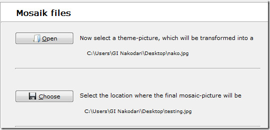 choosing mosaic photo choosing mosaic photo
