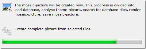 creating mosaic photo creating mosaic photo