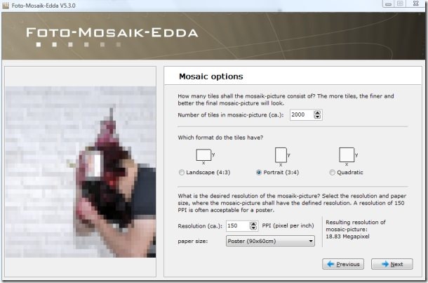 foto mosaic options foto mosaic options
