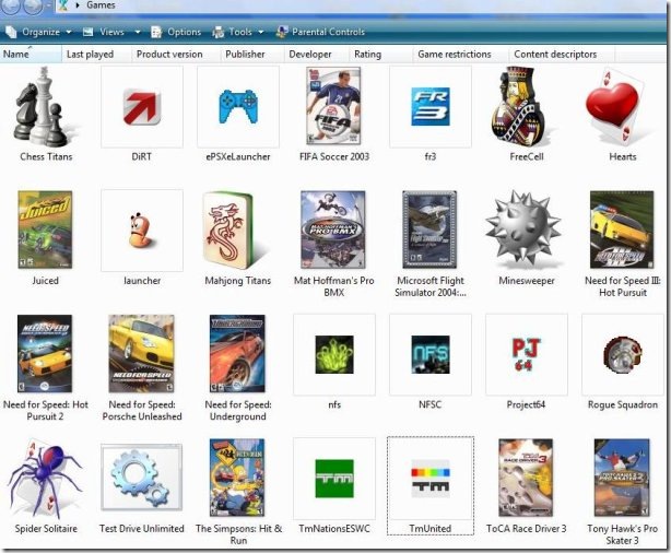 Screenshot of Microsoft Windows Vista (included games) (Windows