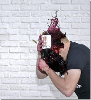 wine on head wine on head