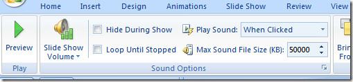 powerpoint sound options powerpoint sound options