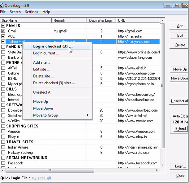 QuickLogin main QuickLogin main