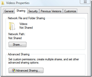 sharing properties sharing properties
