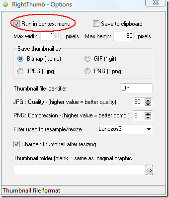 Right-Thumb options Right-Thumb options