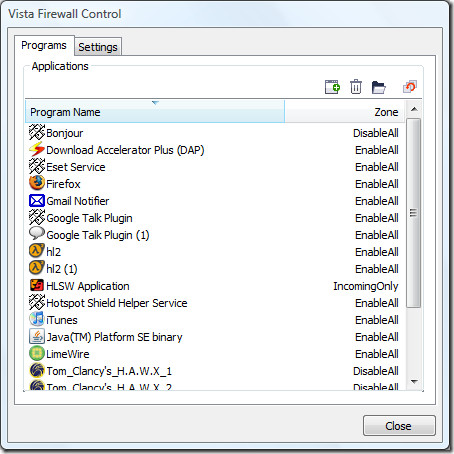 vista firewall control vista firewall control