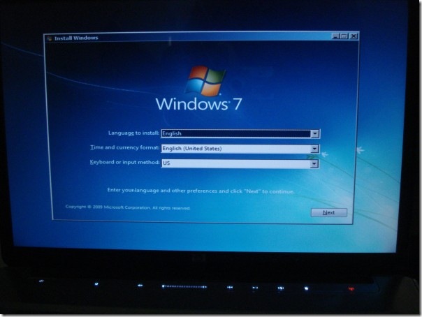 windows 7 install screen - boot windows 7 install screen - boot