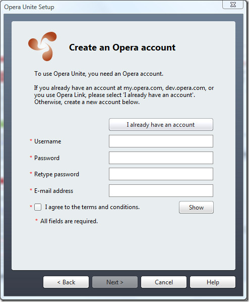 create an opera account create an opera account