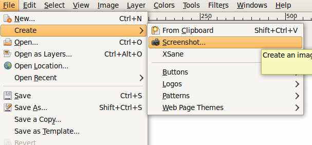 gimp-take-screen-shot