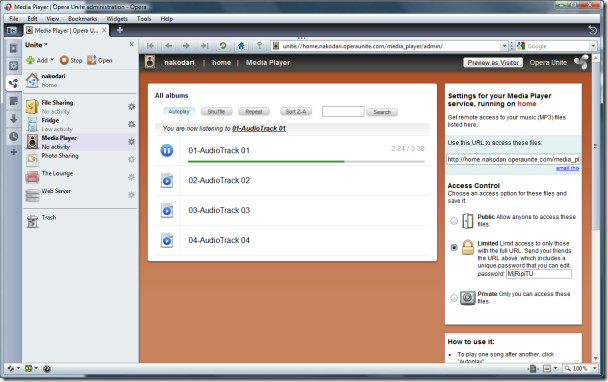 opera unite media player opera unite media player