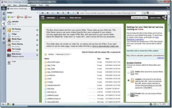 opera unite web server opera unite web server