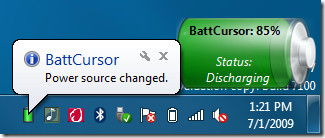 battcursor - windows power management