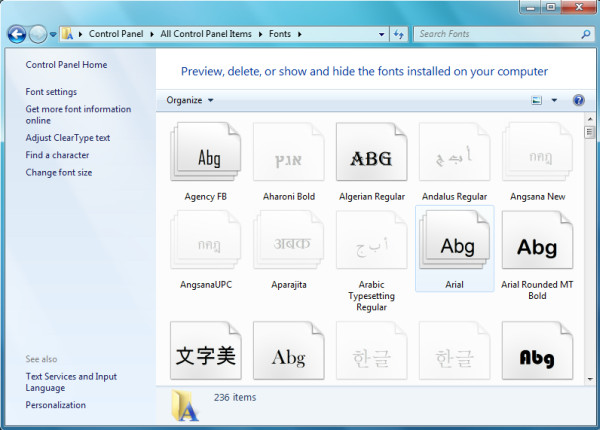 font-manager