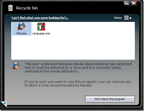 panda cloud antivirus - recycle bin panda cloud antivirus - recycle bin