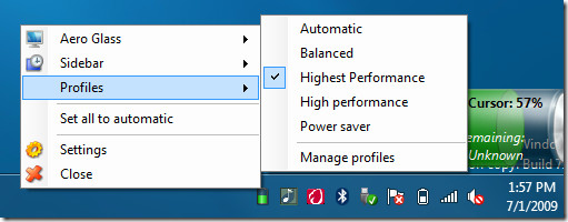 power profiles windows 7