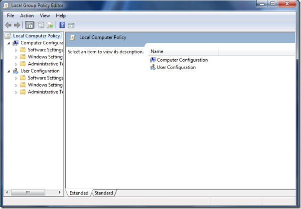 Local Group Policy Editor