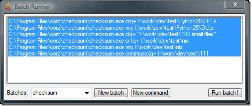 batch runner screenshot batch runner screenshot