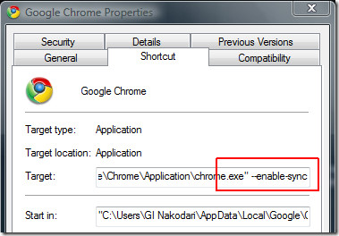enable chrome sync enable chrome sync
