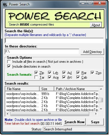 power search