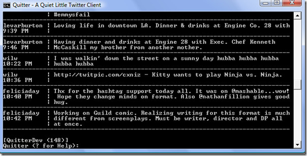 quitter main screenshot quitter main screenshot