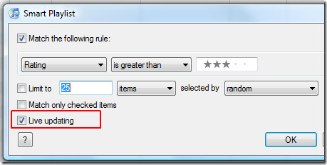 smart playlist editing smart playlist editing
