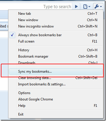 sync chrome bookmarks sync chrome bookmarks