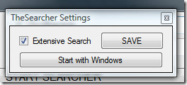 The Searcher Settings