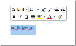 what is mini toolbar what is mini toolbar