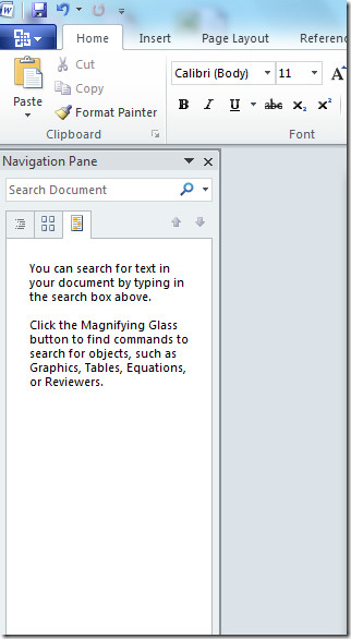 Navigation Pane