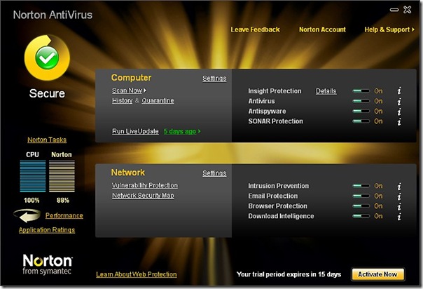 norton antivirus with crack free download 2010