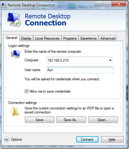 Remote Desktop Connections