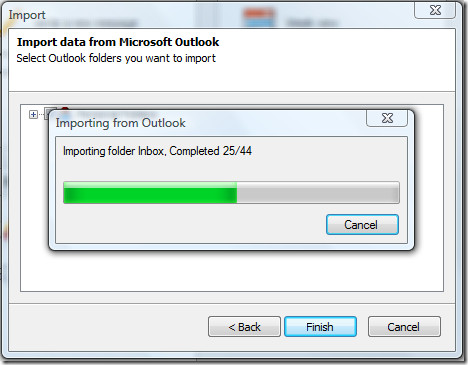 import data from outlook to em client