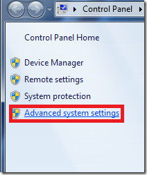 Advanced System Setting
