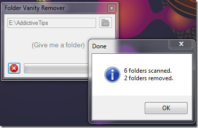 Folder Vanity Remover Folder Vanity Remover