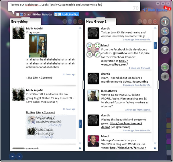 MahTweets main MahTweets main