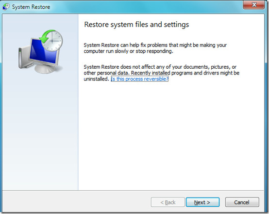 System Restore