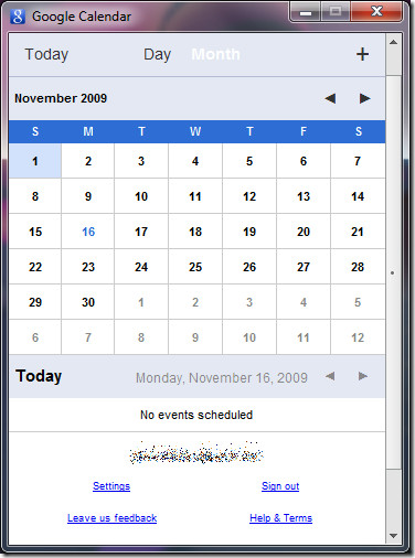 Google Calendar app Google Calendar app