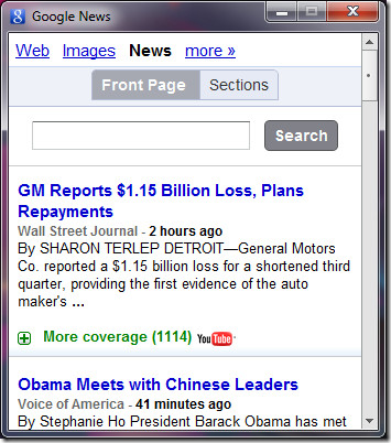 Google News Desktop Google News Desktop