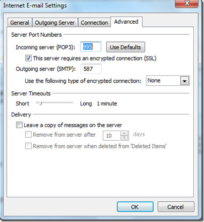More Settings Advanced